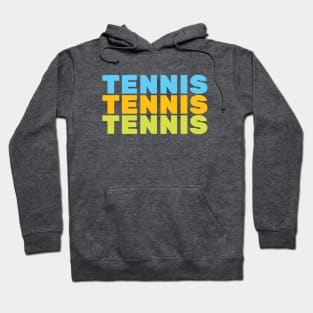 Tennis, Word Repeat Hoodie